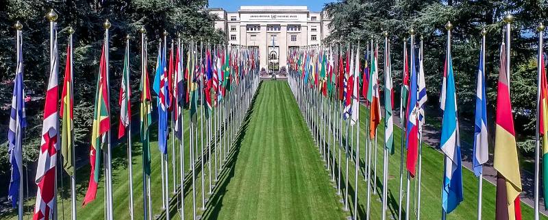 Palais des Nations - Drapeaux